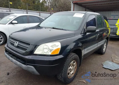 2004 Honda Pilot Lx из США, поврежденный, VIN 2HKYF18194H614848